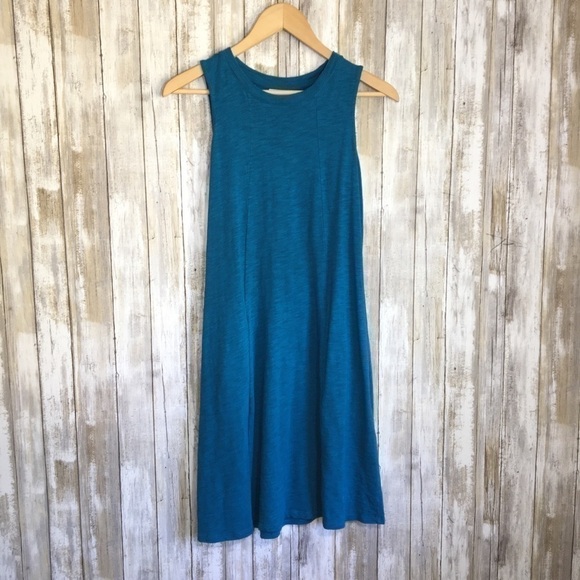 J. Jill Dresses & Skirts - J. Jill Blue Sleeveless Dress With Pockets